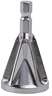 Stainless Steel Hex Shank Deburring External Chamfer Tool Drill Bit High Speed Remove Burr Hexagon chamfering Tool Deburring-Silver