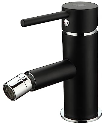 KOLMAN Bidetarmatur Bidetbatterie Schwarz DAFNI Wasserhahn Bidetmischer Bidetbatterie