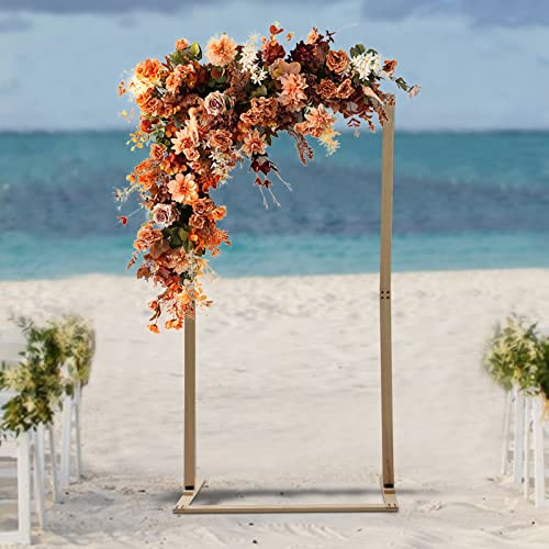 Hochzeitsbogen Holz 2.1M, Rechteckig Holzbogen Ballon Bogen Traubogen Hochzeit Hintergrund Stand für Geburtstagsfeier, Hochzeit, Gartendekoration