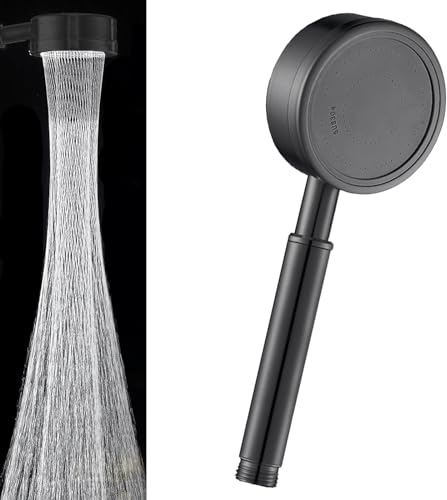 STOAT® Alcachofa de ducha. Fabricada en acero inoxidable 304, ahorra agua, aumenta la presión y es resistente a la cal.shower head，telefono ducha，rociador ducha，cabezal de ducha，Negro