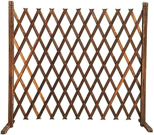 LuuOYJ Garten dekorativer Zaun Zaun Holz Wand Spalier Teleskop Holzgitter Zaun Panel Hof Leitplanke Haustier Zaun Garten Spaliere (Größe: H70cm) Skalierbar (Size : H90cm)