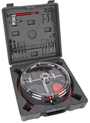 ANKROYU Hole Saw Cutter, Carbon Steel Hole Saw Drill Tool, Hole Cutter Kit, Wood Cutting Drill Set, Professional Hole Cutter Set for Cement Board Slate