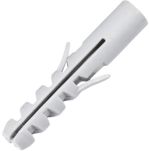 Pack of 50 Plastic Expansion Pipes, Impact Dowels, Expansion Tube, Cavity Dowels, Nail Dowels, Plastic Wall Mounting Bolts without Screws for Hollow Drywall Wall Mounts, White, A M14 x 75 mm