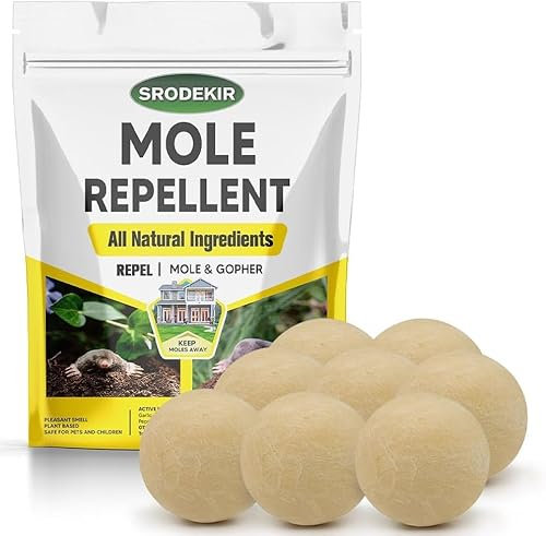 SRODEKIR Repellente per talpe all'aperto, migliore degli ultrasuoni - 4P