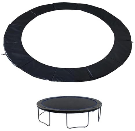 Générique Coussin De Protection Imperméable pour Trampoline, Housse Latérale De Rechange pour Trampoline, Coussin De Protection De Rechange pour Trampoline(Noir,6ft)