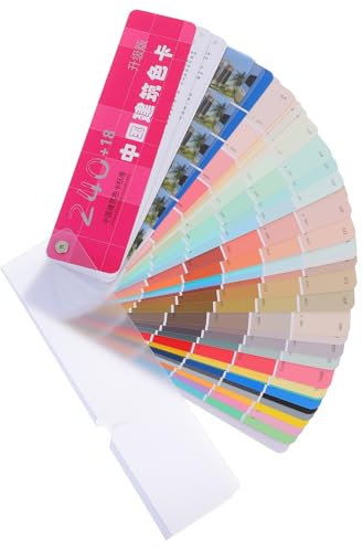 VILLCASE Set Campioni Di Vernice 258 Colori Standard Nazionale, Schede Colori Vernice Resistenti Allo Sbiadimento, Per Progetti Pittura Interni Ed Esterni, Portatili e Conformi Agli Standard Nazionali