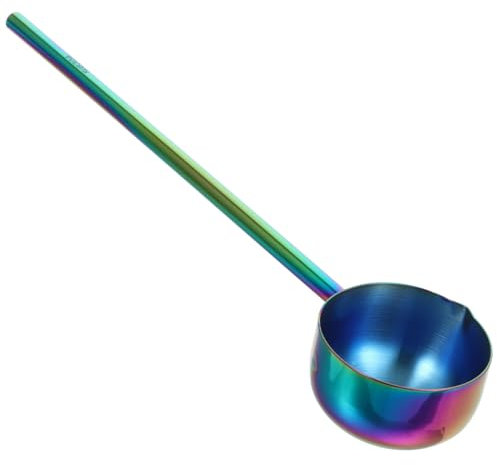ABOOFAN 304 Stainless Steel Long Handle Watering Ladle Kitchen Water Scoop Household Soup Ladle Multipurpose Cooking Tool