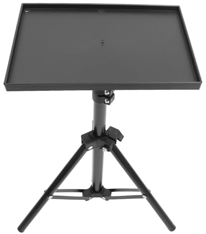FELTECHELECTR Supporto Proiettore con Treppiede Regolabile Tavolo Portatile Pieghevole Metallo Leggero con Borsa per Trasporto e Uso Domestico