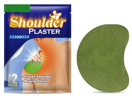 Värmeplåster hals-pack med 12, maskträ värme plåster hals, ländryggslapp, 8 timmars effekt, lätt att använda, flexibelt tyg, för ländrygg, knä och axlar