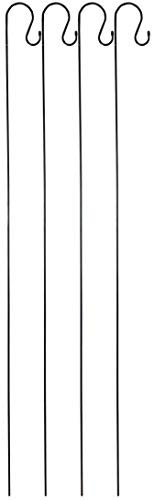 Selections Metal Shepherd's Crook Garden Hook for Bird Feeders & Lanterns (1.5m) - Pack of 4