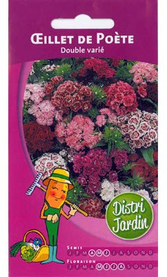 Graines d'Oeillet de poete double varie 1g
