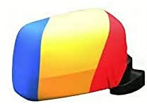 AZ FLAG Drapeau Rétroviseur Roumanie 30x20 cm Polyester Spandex Rétroviseur | Usage extérieur Housse de rétroviseur roumain România tissu extensible avec bords renforcés