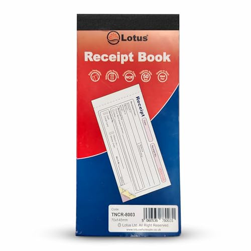 Triplicate Receipt Book NCR, 70 x 145mm, Money Rent Receipt Book Triplicate, 3-Parts Carbonless - TNCR-8003 (5 Books)