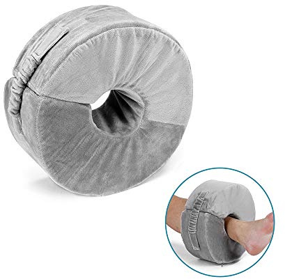 Fußerhöhungskissen, Knöchel-Fersenkissen, Keilkissen, Stützkissen, medizinischer Knöchelschaum für Schlafbett, wunde Geschwüre, Fußdruck, erhöhtes Kissen zur Erholung von Operationen (groß, 1 Stück)