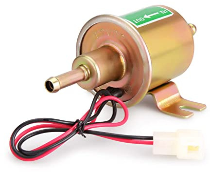 Madlife Garage Bomba externa universal de 12 V 1.2 A de baja presión de gas diesel de gasolina en línea de gasolina eléctrica (modelo: HEP-02A)