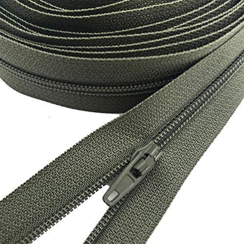 Pilang zxxin-Reißverschluss 3 Meter 25 Farben Nylon-Coil-Reißverschlüsse, Vorräte für Tailor-Nähen, mit 5pcs Auto-Lock-Reißverschluss-Schieberegler, Zubehör Handwerk