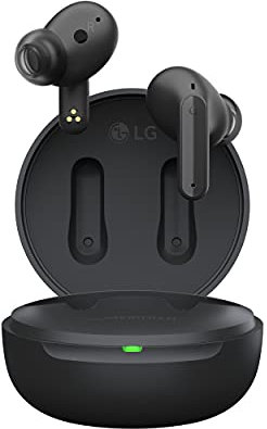 LG TONE Free UFP5 - Enhanced Active Noise Cancelling True Wireless Bluetooth Earbuds(TWS) with Meridian Sound, Immersive 3D Sound, Dual Mic for Work/Home Office, iPhone/Android Compatible, Black
