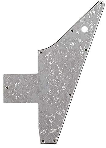 Passend für Gi bson 76 Explorer Re-Issue Style Gitarren-Pickguard (4-lagig, White Pearl)