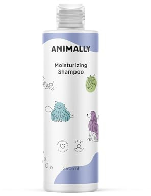 Animally Moisturizing Shampoo. Närande och fuktgivande schampo för hundar och katter med långt hår - vegan och sulfatfritt schampo - 250 ml
