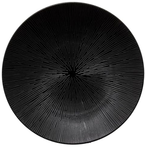 Secret de Gourmet - Lot de 6 Assiettes Plates Atelier 27cm Noir
