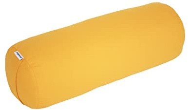 yogawood Yogabolster/Kissenrolle Kapok Normale Größe, Maße: L 61 cm Ø 23 cm, Farbe: Gelb