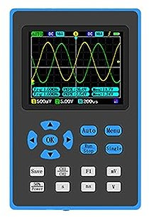 EBAYTV Oscilloscope Oscilloscope numérique à Bande passante 120M taux d'échantillonna 500MSa/s avec Oscilloscope d'analyse de Spectre FFT à Double Canal