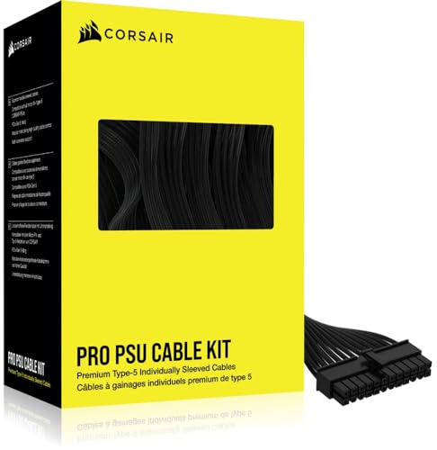 Corsair Premium Individually Sleeved Type-5 PSU Cables - Pro Kit - Black