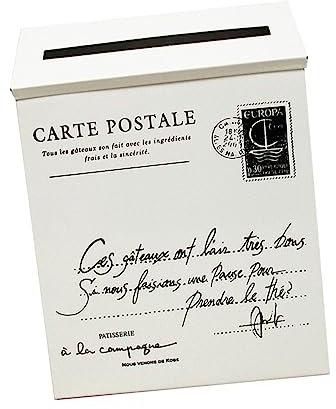 Weihnachten Party Dekorativer Briefkasten aus Eisen, Weiße Wanddekoration