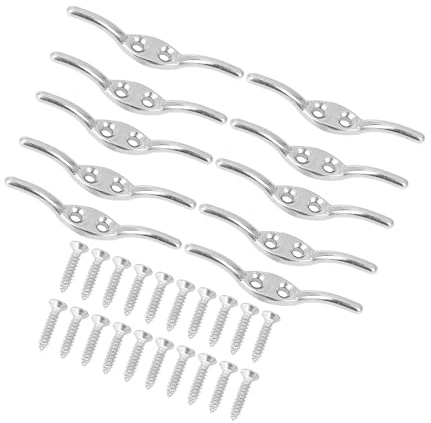 Motoforti 10 Set Marine 316 Stainless Steel Rope Boat Deck Flagpole Cleat Hook Long-lasting