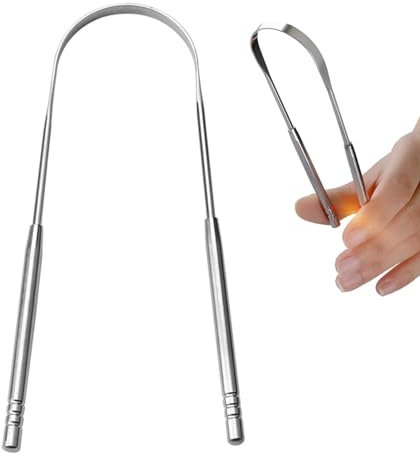 Raschietti Per Lingua, Raschietto Per Lingua In Acciaio, Pulisci Lingua, Tongue Scraper, Pulitore Lingua, Spazzolino Lingua Per Ridurre L'alito Cattivo Spazzolini Lingua Orale Per Adulti Bambini