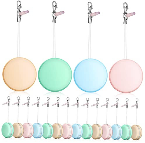 HOMOCONO Phone Screen Cleaners Macaron Shaped Wipes 18 Pcs Reusable Cleaning Cloths Grime for Electronics