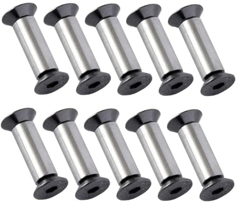 perfeclan 10 piezas de pernos para cuchillos, pasadores de pivote para cuchillos, remaches de fijación de tornillos para fabricantes de cuchillos, pernos para