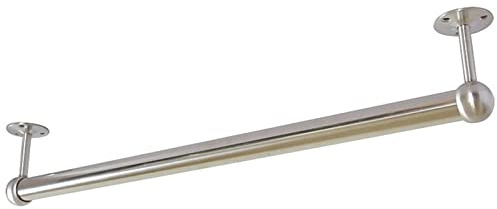 Handtuchhalter Einzelner Handtuchhalter Gebürstetes Silber Finish Edelstahl 30cm-140cm Badezimmer Handtuchständer Wandhalterung (Größe: 50cm)