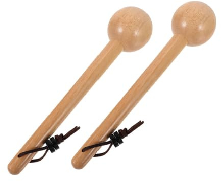 CONGARTENO 2Pcs Wooden Baseball Glove Mallet Hammer for Youth Catchers Softball Glove Shaping and Training Tool Portable Wood Hammer for Softening and Finger Stretching