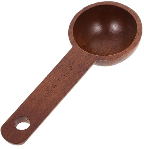 BESPORTBLE Cuchara Medidora de Madera de Nogal Negro 10 Ml Cucharón para Café Molido Cucharita Multifuncional para Especias y Condimentos Accesorio Práctico para Cocina Doméstica