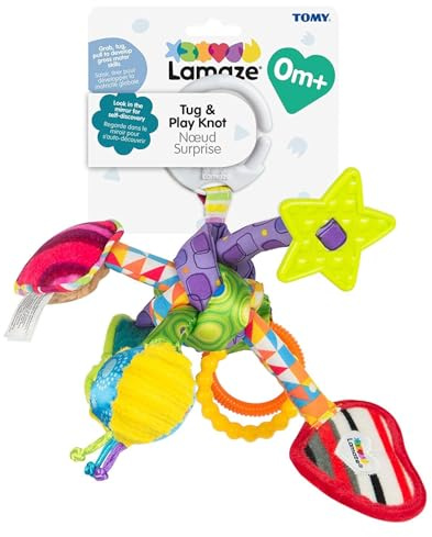 LAMAZE L27128 Tug and Play Knot Baby Toy