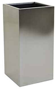 VIVANNO Pflanzkübel Blumenkübel Pflanzgefäß Übertopf Edelstahl Block - 70 x 35 x 35 cm
