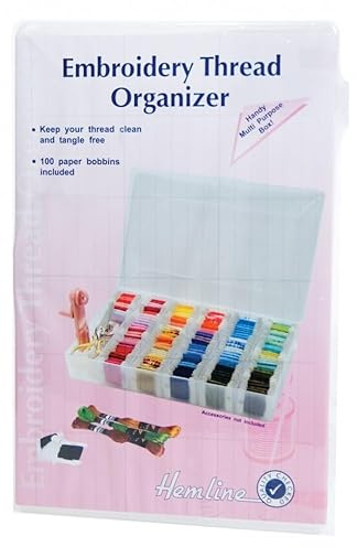 Hemline Aufbewahrungsbox für Stickgarn, Groß