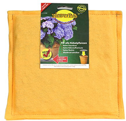 FlowerPad Original eckig 50 x 50 cm Profi Drainage für Pflanzkübel + Übertöpfe – Staunässe-Schutz – Made in Germany