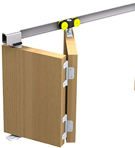 Mantion Porte coulissante Tango 40–150 pour 1 porte pliante pliable jusqu'à 150 cm, Silver