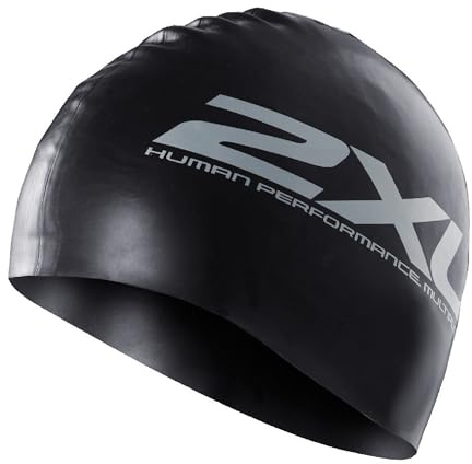 2XU UK 2XU silikon badmössa silver, vit, en storlek