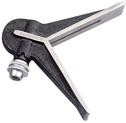 Starrett C11-6 Cast Iron Centre Head For Combination Squares, Combination Sets And Bevel Protractors, Black Wrinkle Finish