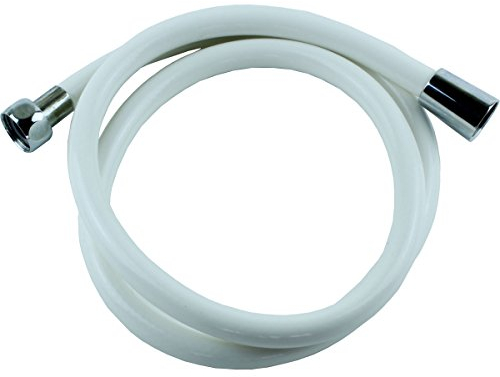 Sanixa JL1112BLR Duschschlauch weiß 120 cm | Für Handbrause, Duschbrause | Standard Anschluss | Brauseschlauch | Gewinde optimal für die Badewanne