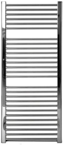 TERMOARREDO SCALDASALVIETTE RADIATORE DESIGN CROMATO PIANO TUBI ACCIAIO ORIZZONTALI ERCOSAlessia (Cm 60 x 180 int. 55 41 tubi 674W)