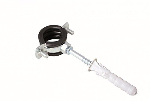 Armar Trading LTD 25mm-30mm / 3/4 Rubber Lined Pipe Clamp with Screw / Metal Bracket / Steel Clamp