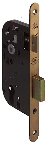 Bricard 2608 Serrure à encastrer Axe 50 mm pour Porte d’Entrée, Norme NF, Coloris Noir