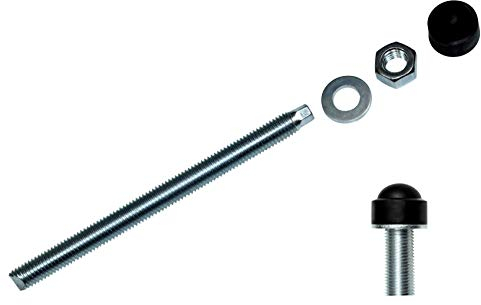 SN-TEC Ankerstangen | Gewindestangen | Verbundanker M10x130mm für Montagemörtel und Mörtelpatronen, verzinkt incl. Abdeckkappe (Mengenauswahl möglich) (10)