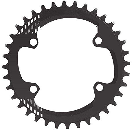 Alomejor Fahrradkettenblatt BCD 96MM schmales breites Kettenblatt-Einzelkettenring für M6000 M7000 M8000(36T-Schwatz)