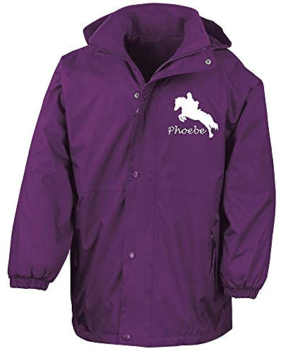 Luvponies Personlig Storm-Dri Ridjacka, Lila, 7-8 år