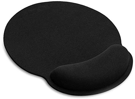 AILRINNI Tapis de Souris Ergonomique - Tapis de Souris Gamer avec Repose Poignet en Gel, Confort avec Gaming Mouse Pad pour Ordinateur et Ordinateur Portable - Noir